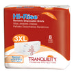 Unisex Adult Incontinence Brief Tranquility® HI-Rise™ Bariatric 3X-Large Disposable Heavy Absorbency - BeHope