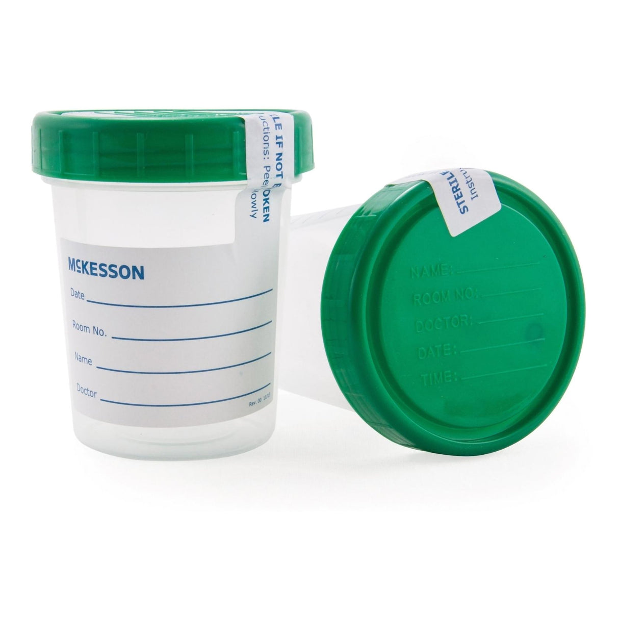 Specimen Container McKesson 120 mL (4 oz.) Screw Cap Sterile Inside Only - BeHope