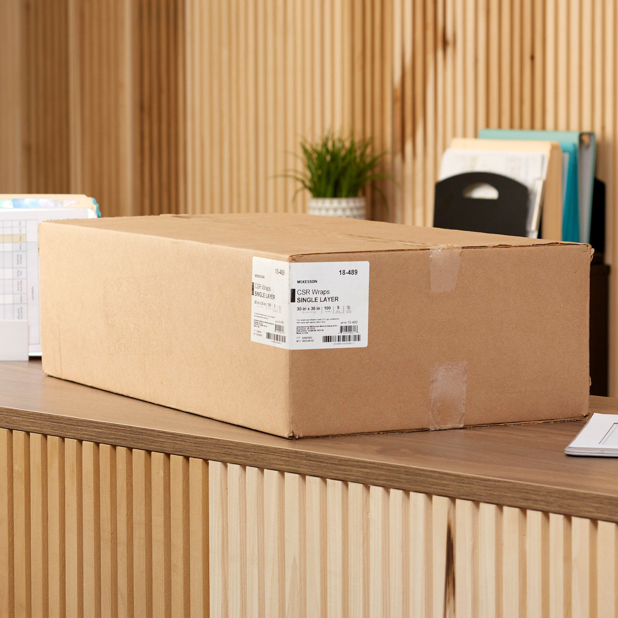 McKesson Sterilization Wrap Blue 30 X 30 Inch Single Layer Cellulose Steam / EO Gas - BeHope