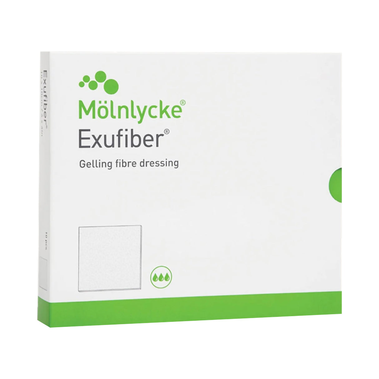 Gelling Fiber Dressing Exufiber® 2 X 2 Inch Square - BeHope