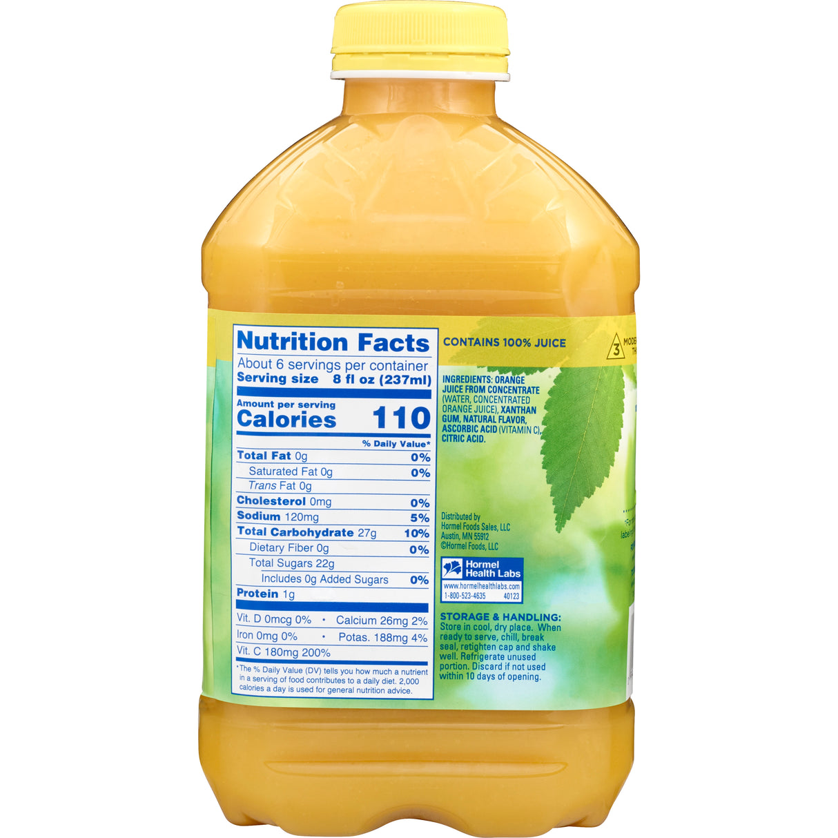 Thickened Beverage Thick & Easy® 46 oz. Bottle Orange Flavor Liquid IDDSI Level 3 Moderately Thick/Liquidized - BeHope