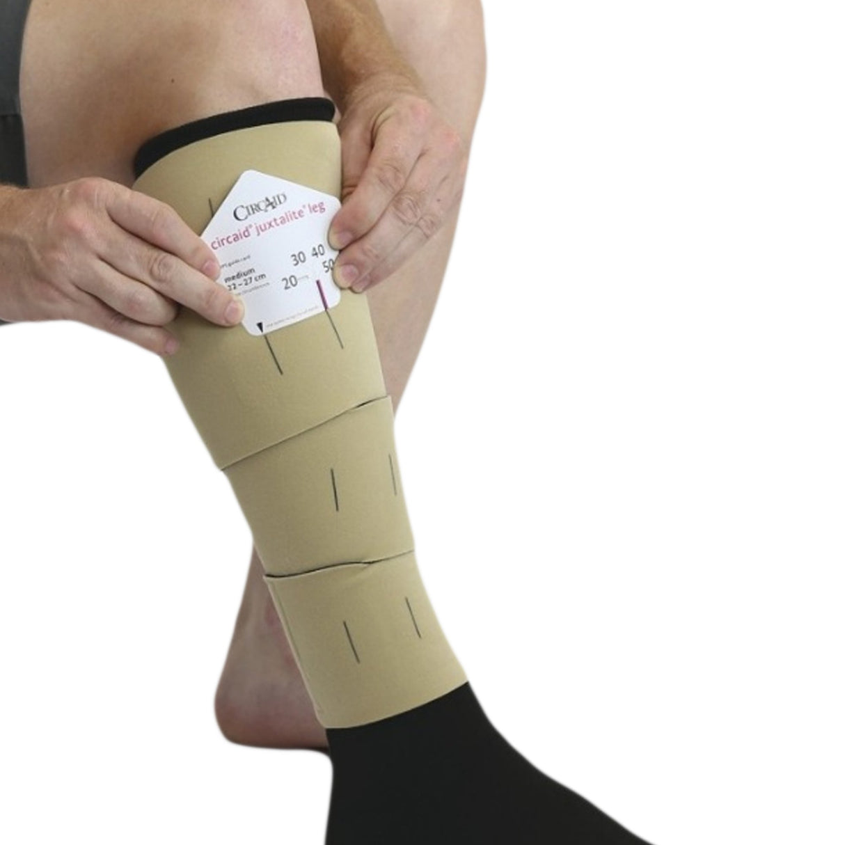 Compression Wrap circaid® juxtalite® Large / Short Tan Lower Leg - BeHope