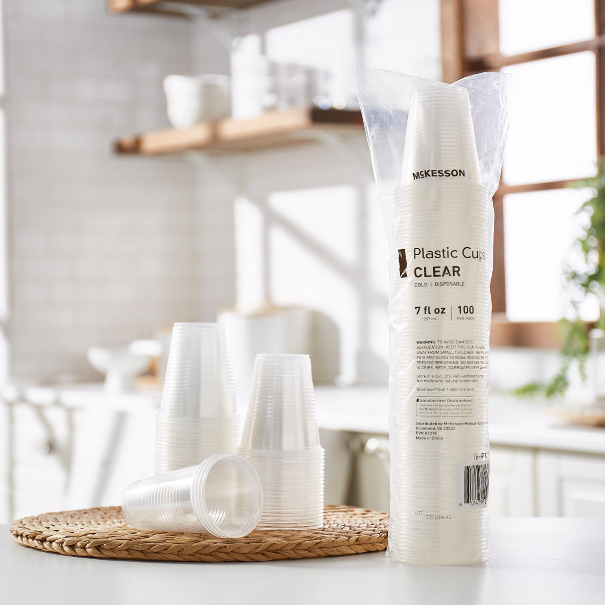 Drinking Cup McKesson 7 oz. Clear Polypropylene Disposable - BeHope