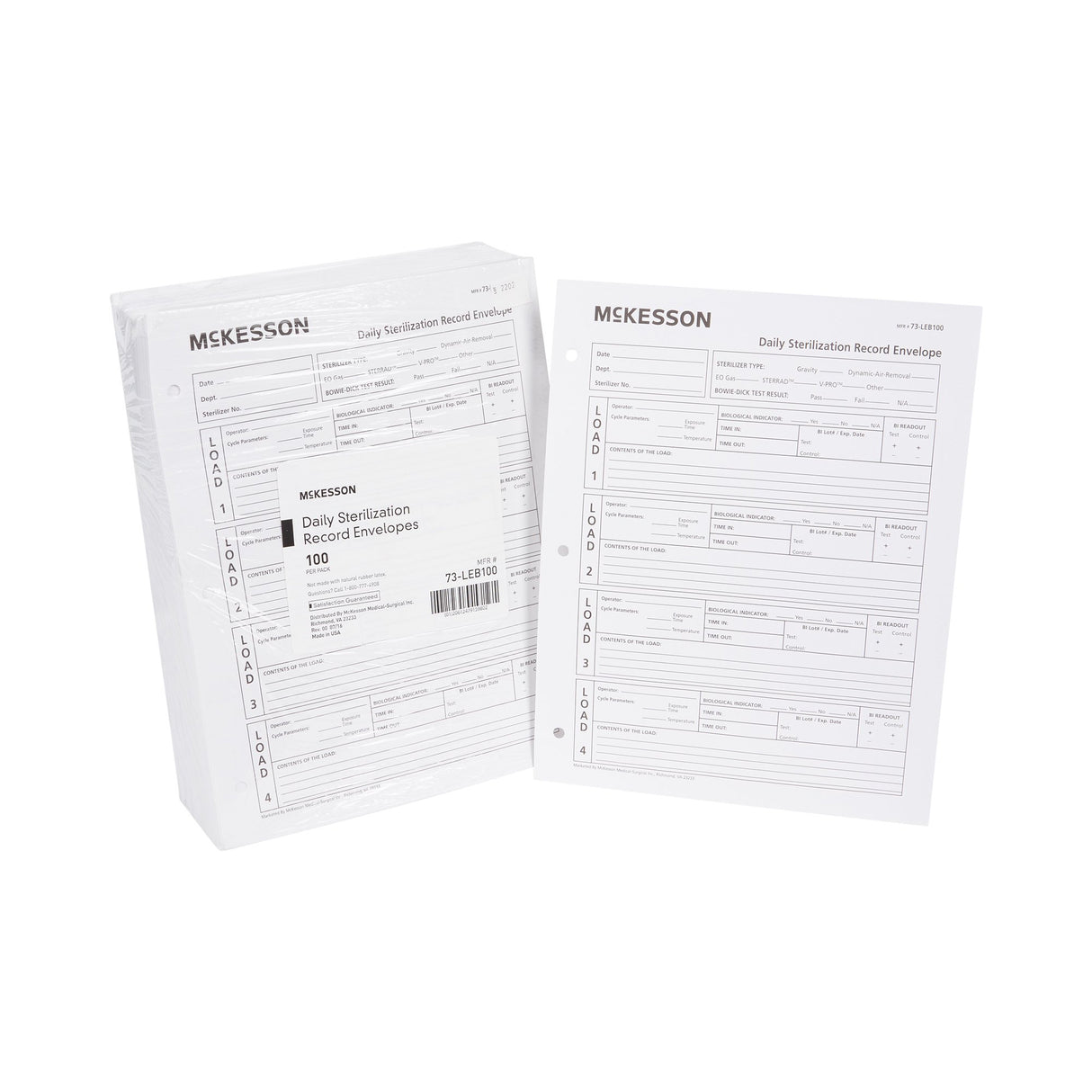 Sterilization Record Envelope McKesson - BeHope