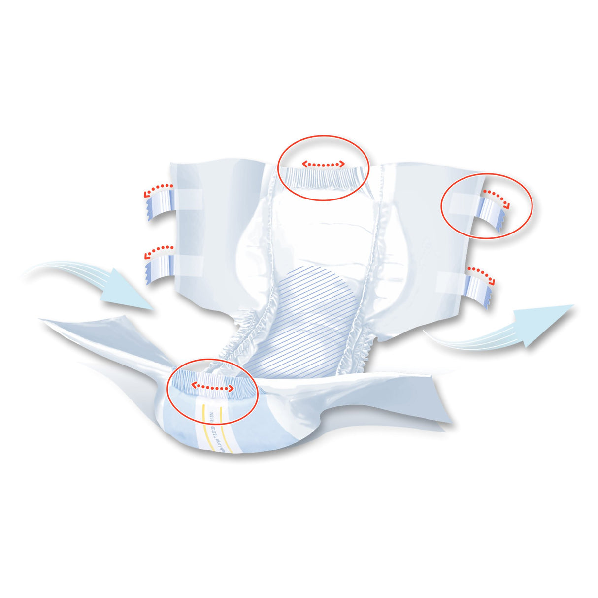 Unisex Adult Incontinence Brief Seni® Super Plus Large Disposable Heavy Absorbency - BeHope