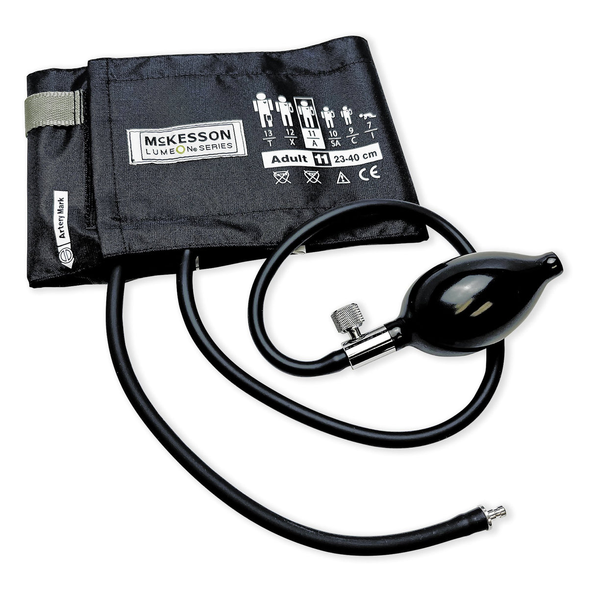 Reusable Blood Pressure Cuff and Bulb McKesson LUMEON™ 23 to 40 cm Arm Nylon Cuff Adult Cuff - BeHope