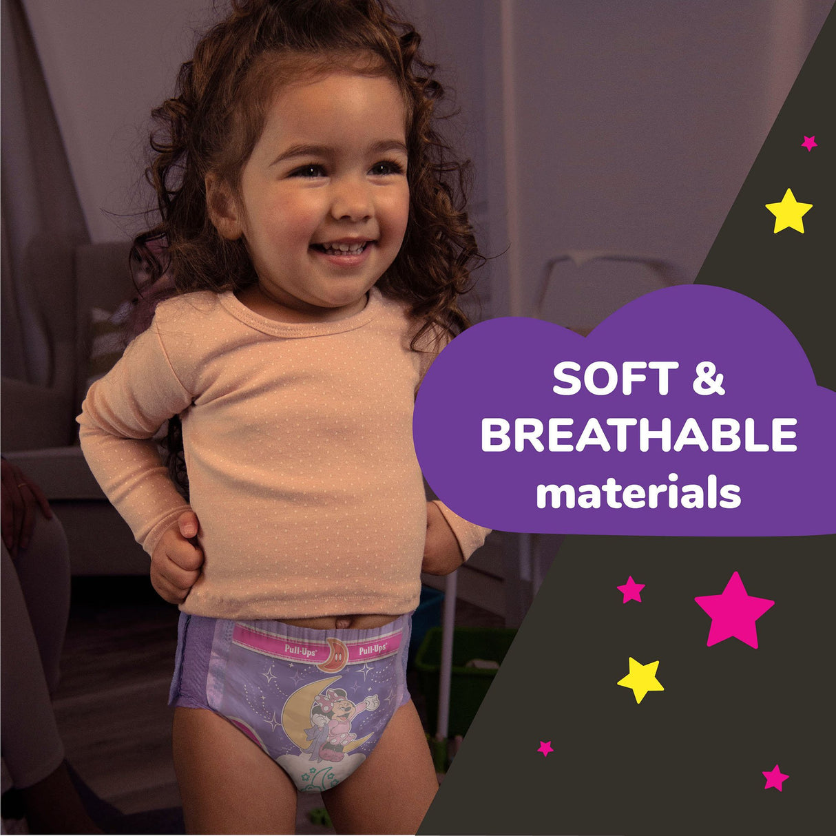 Female Toddler Training Pants Pull-Ups Night-Time Size 3T to 4T Disposable Heavy Absorbency - BeHope