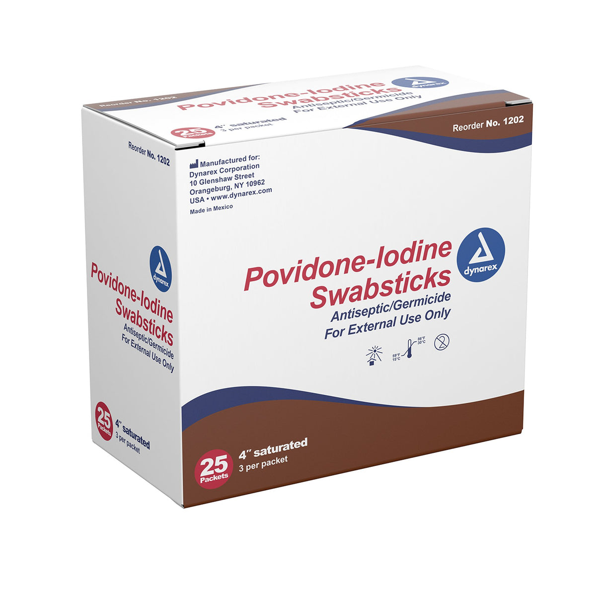 Impregnated Swabstick 10% Strength Povidone-Iodine Individual Packet NonSterile - BeHope