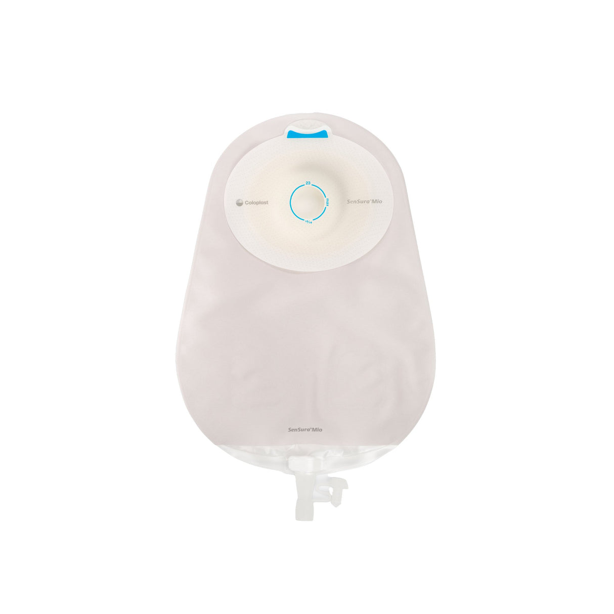 Urostomy Pouch SenSura® Mio Convex One-Piece System 10-1/2 Inch Length, Maxi Convex Light, Pre-Cut 13/16 Inch Stoma Drainable - BeHope