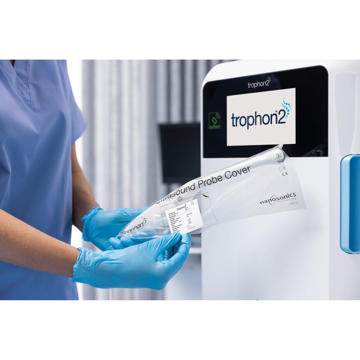 Ultrasound Probe Storage Cover trophon2 Plastic NonSterile Folded - BeHope