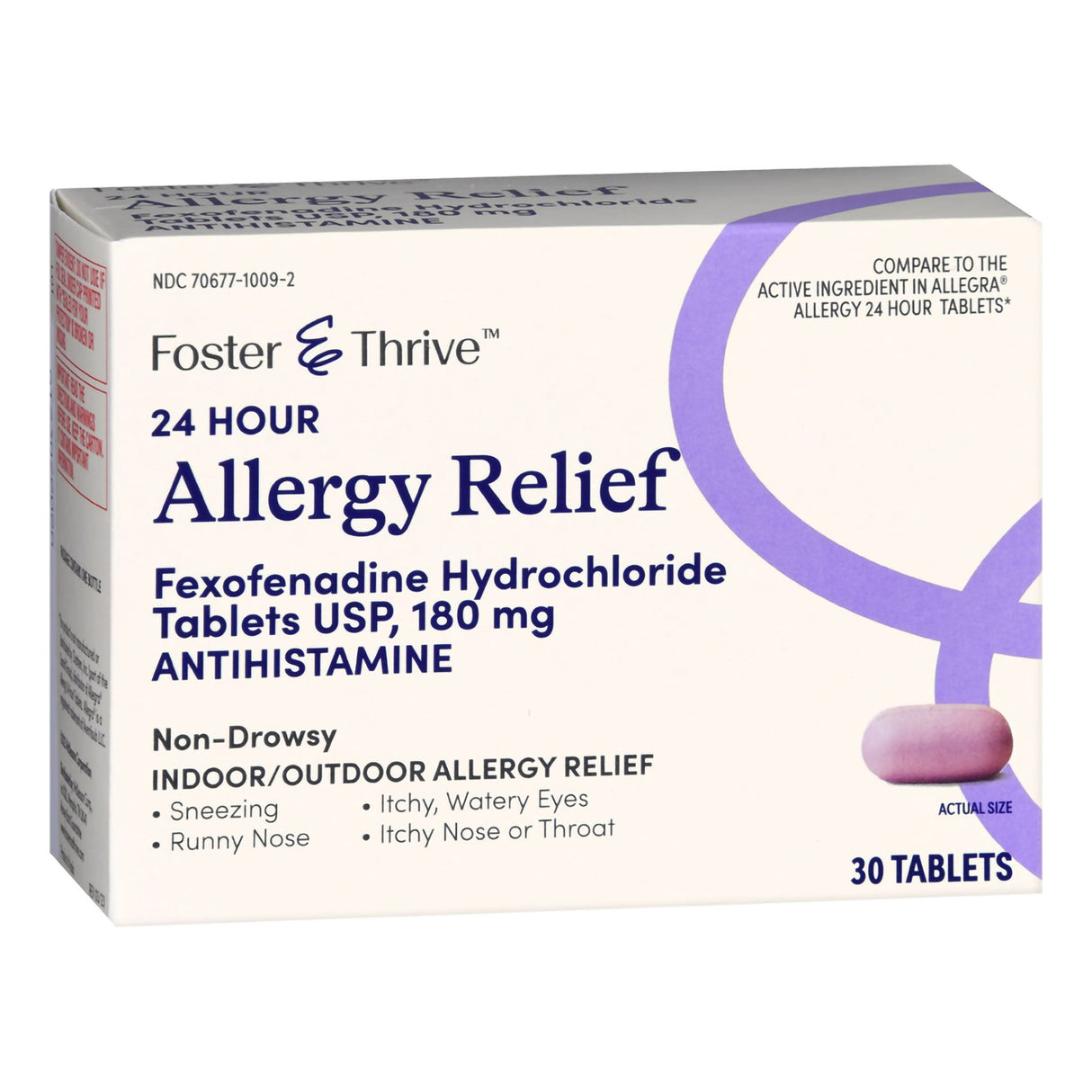 Allergy Relief Foster & Thrive™ 180 mg Strength Tablet 30 per Box - BeHope
