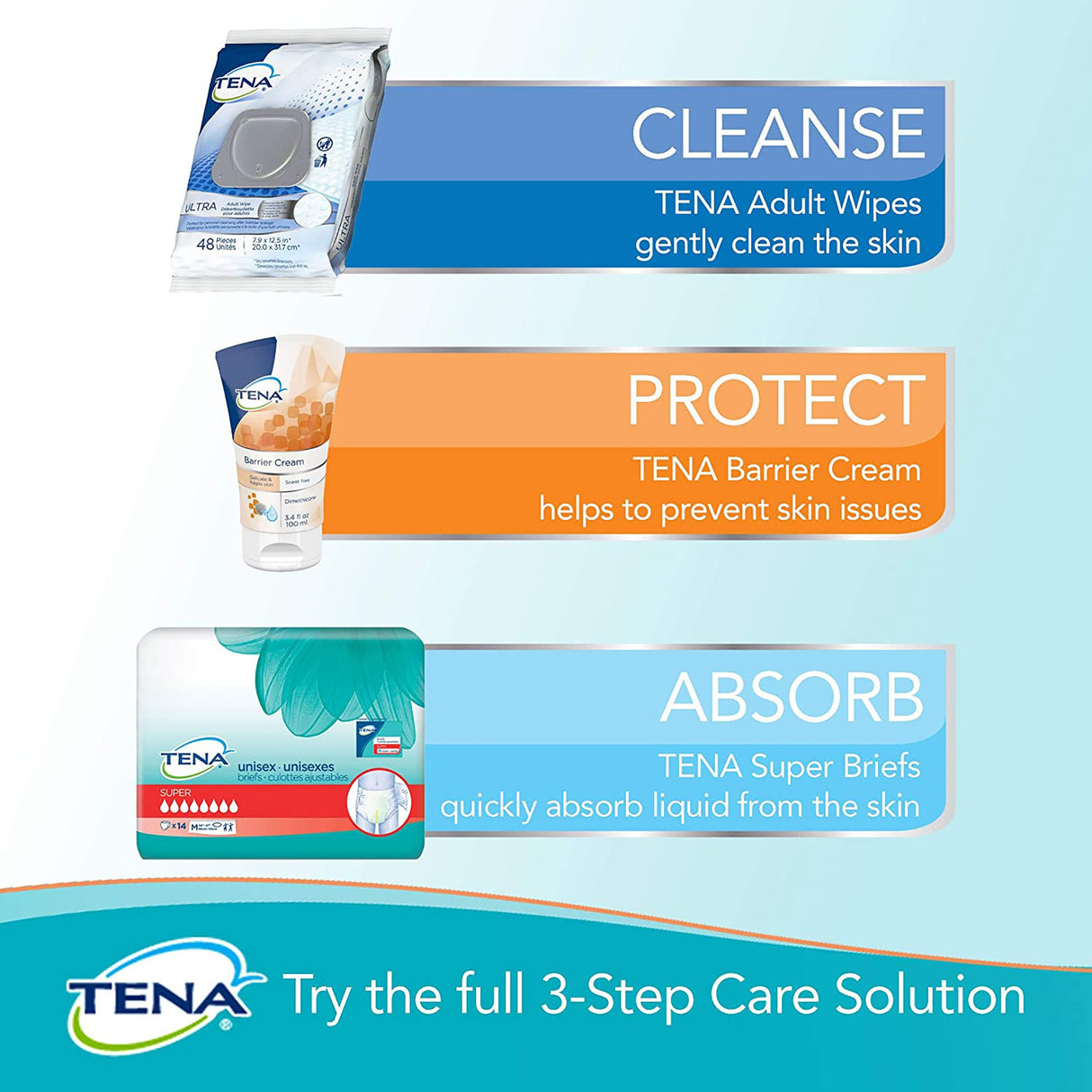 Personal Cleansing Wipe TENA ProSkin™ Classic Soft Pack Scented 48 Count - BeHope