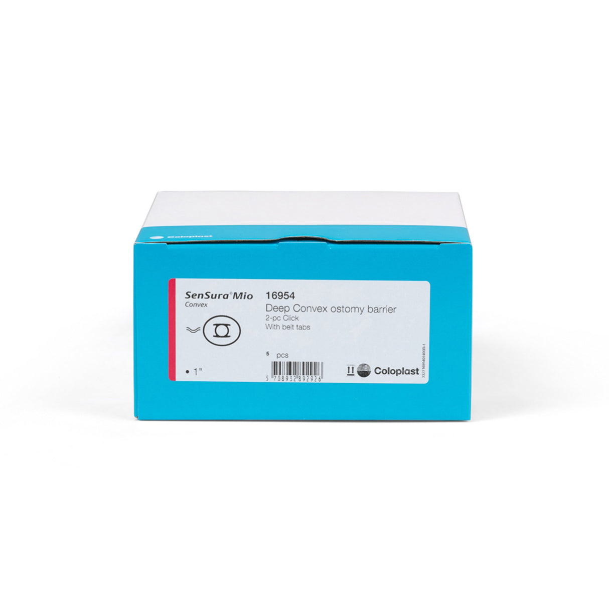 Ostomy Barrier SenSura® Mio Click Precut, Standard Wear Elastic Adhesive 50 mm Flange Red Code System 1 Inch Opening - BeHope