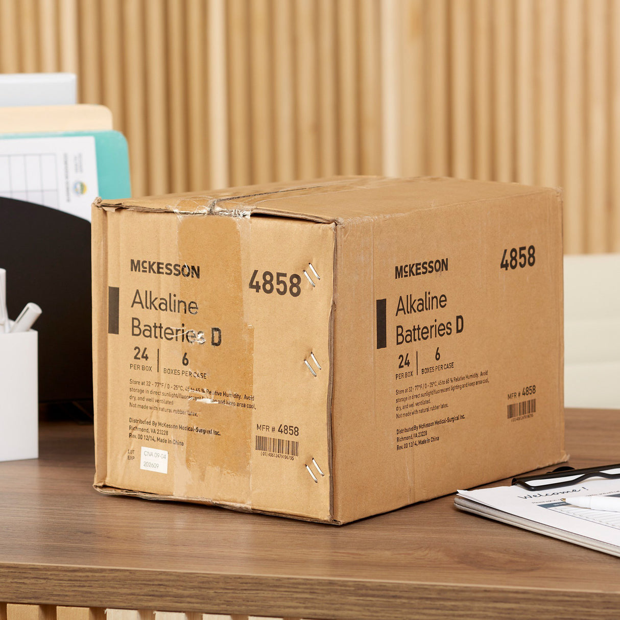 Alkaline Battery McKesson D Cell 1.5V Disposable 24 Pack - BeHope