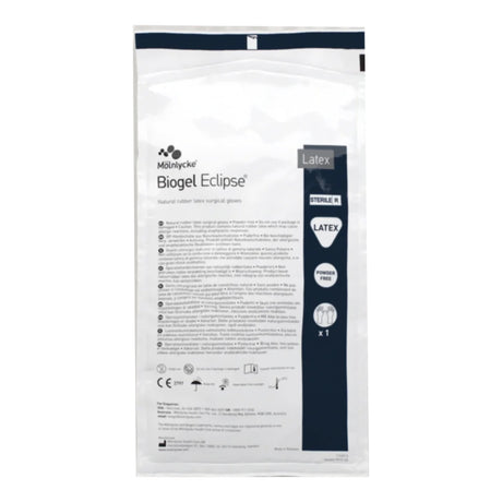 Surgical Glove Biogel® Eclipse™ Size 7.5 Sterile Latex Standard Cuff Length Micro-Textured Straw Not Chemo Approved - BeHope