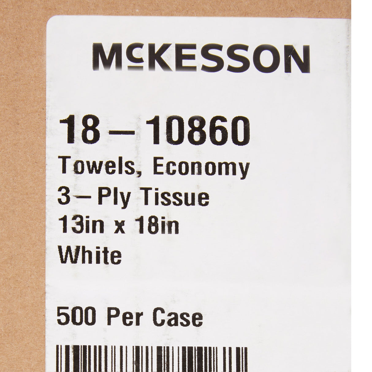 Procedure Towel McKesson 13 W X 18 L Inch White NonSterile - BeHope