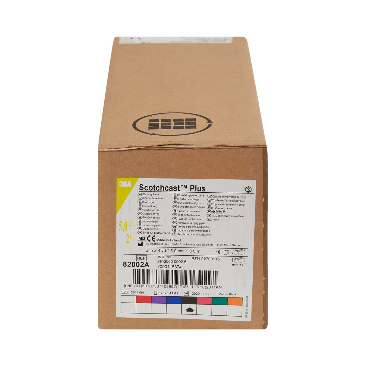 Cast Tape 3M™ Scotchcast™ Plus 2 Inch X 12 Foot Fiberglass / Resin Black - BeHope