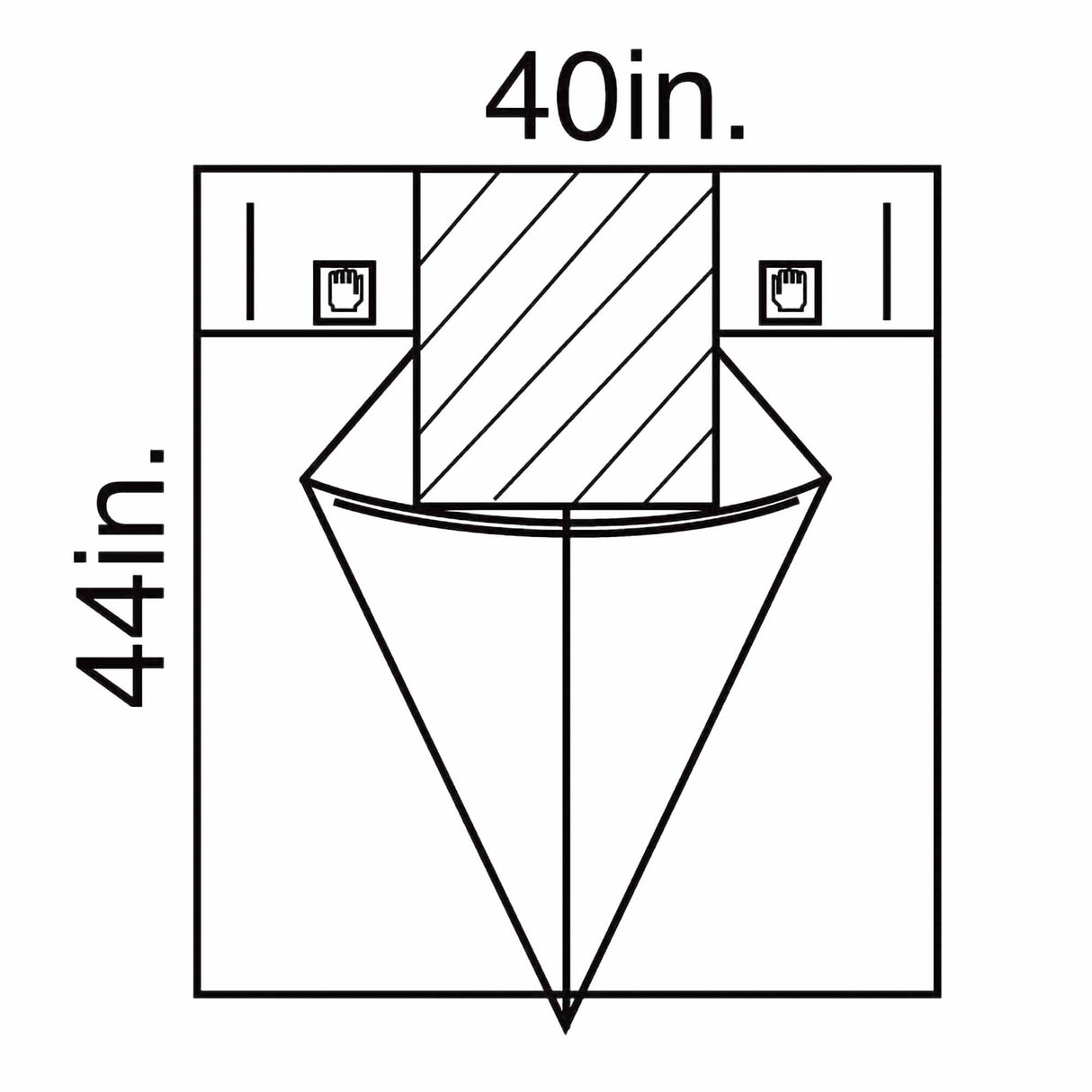 Obstetrics / Gynecology Drape Under Buttocks Drape 40 W X 44 L Inch Sterile - BeHope