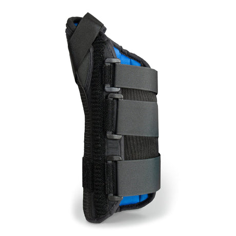 Wrist Brace with Abducted Thumb McKesson Aluminum / Foam / Spandex / Plastic Right Hand Black Medium - BeHope