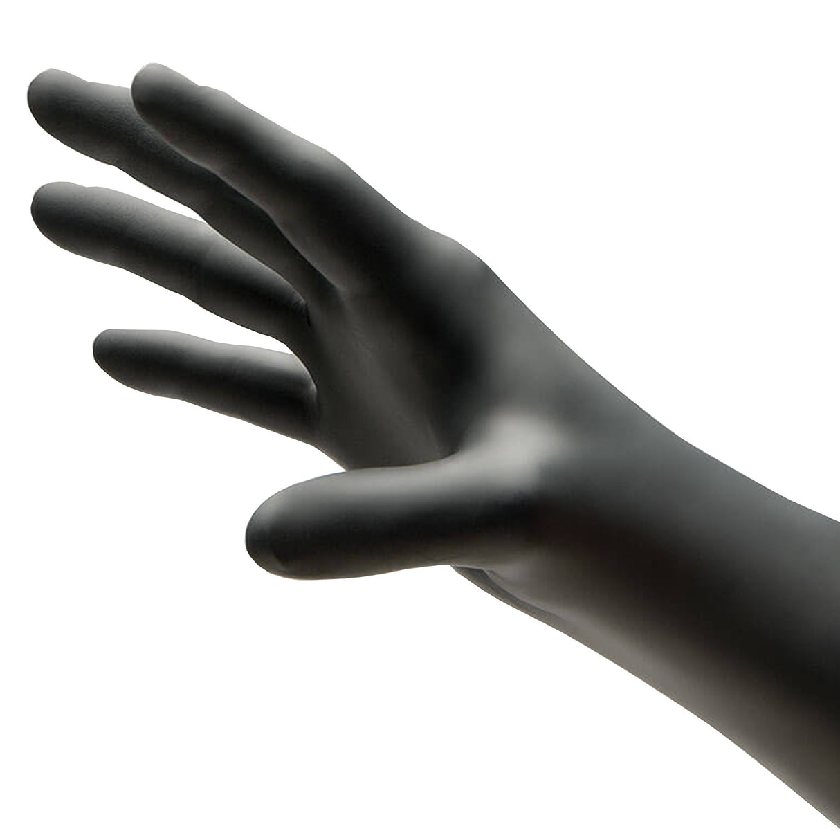 Exam Glove NitriDerm® Ultra Black X-Small NonSterile Nitrile Standard Cuff Length Textured Fingertips Black Chemo Tested / Fentanyl Tested - BeHope