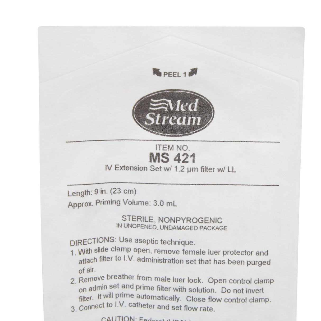 IV Extension Set McKesson Standard Bore 9 Inch Tubing 1.2 Micron Filter Sterile - BeHope