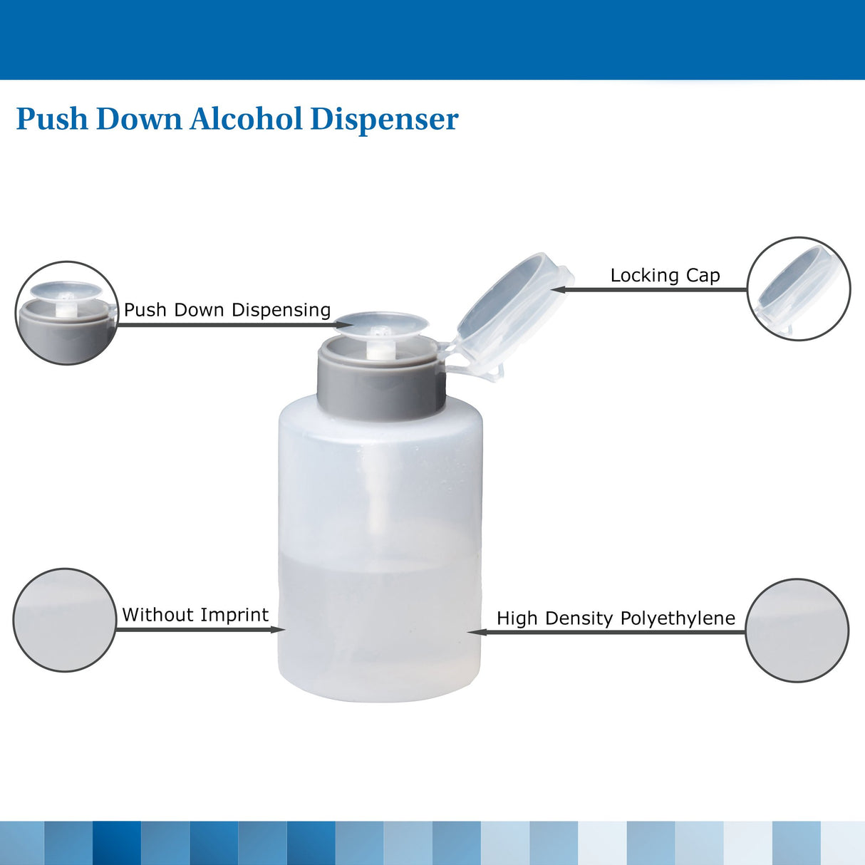 Alcohol Dispenser McKesson Polyethylene Translucent 9 oz. - BeHope