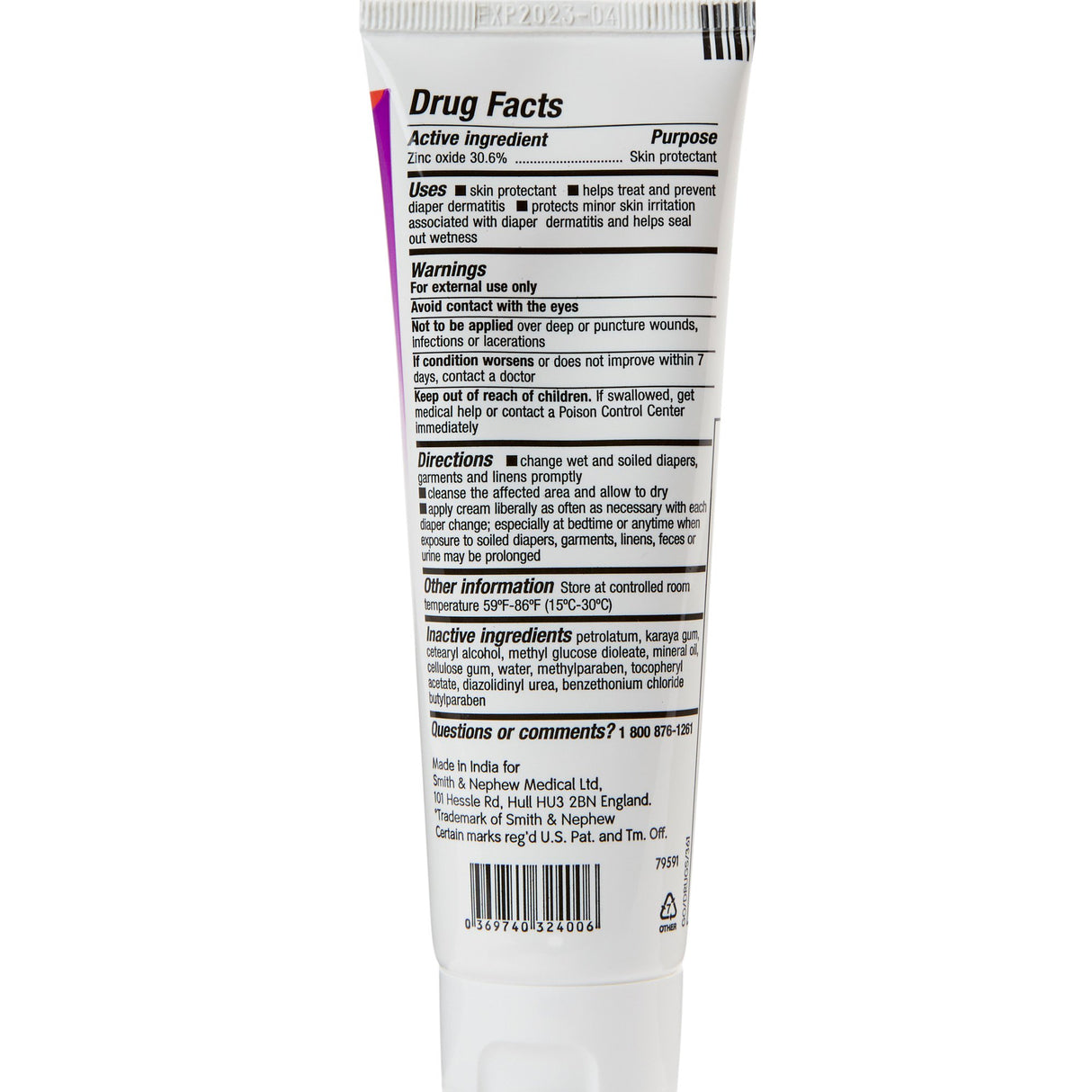 Skin Protectant Secura™ Extra Protective 3.25 oz. Tube Scented Cream - BeHope