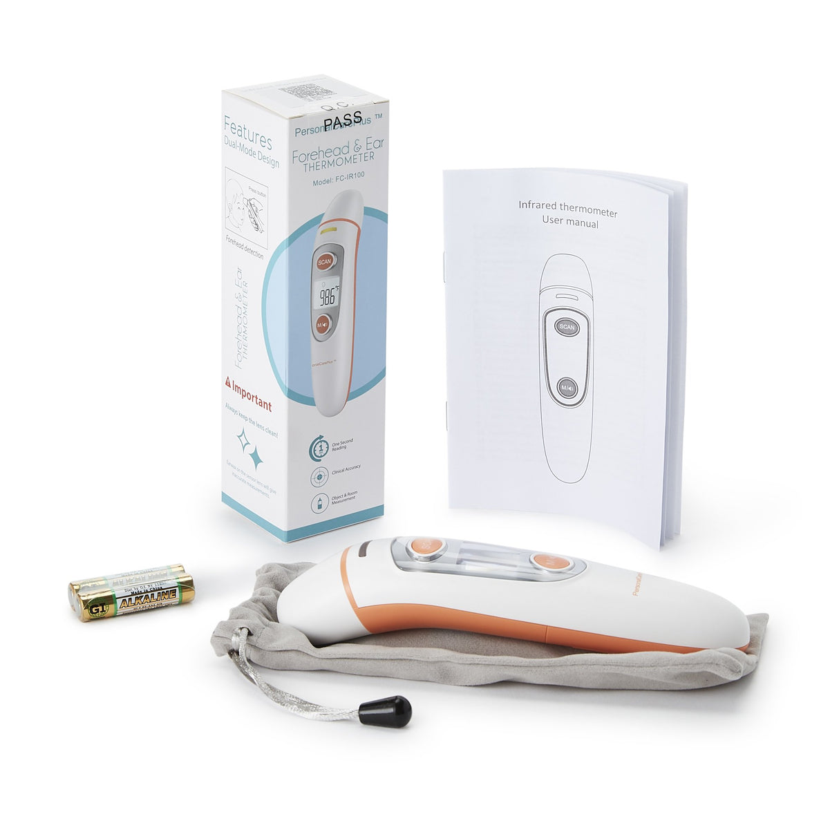 Non-Contact Skin Surface Thermometer Infrared Skin Probe - BeHope