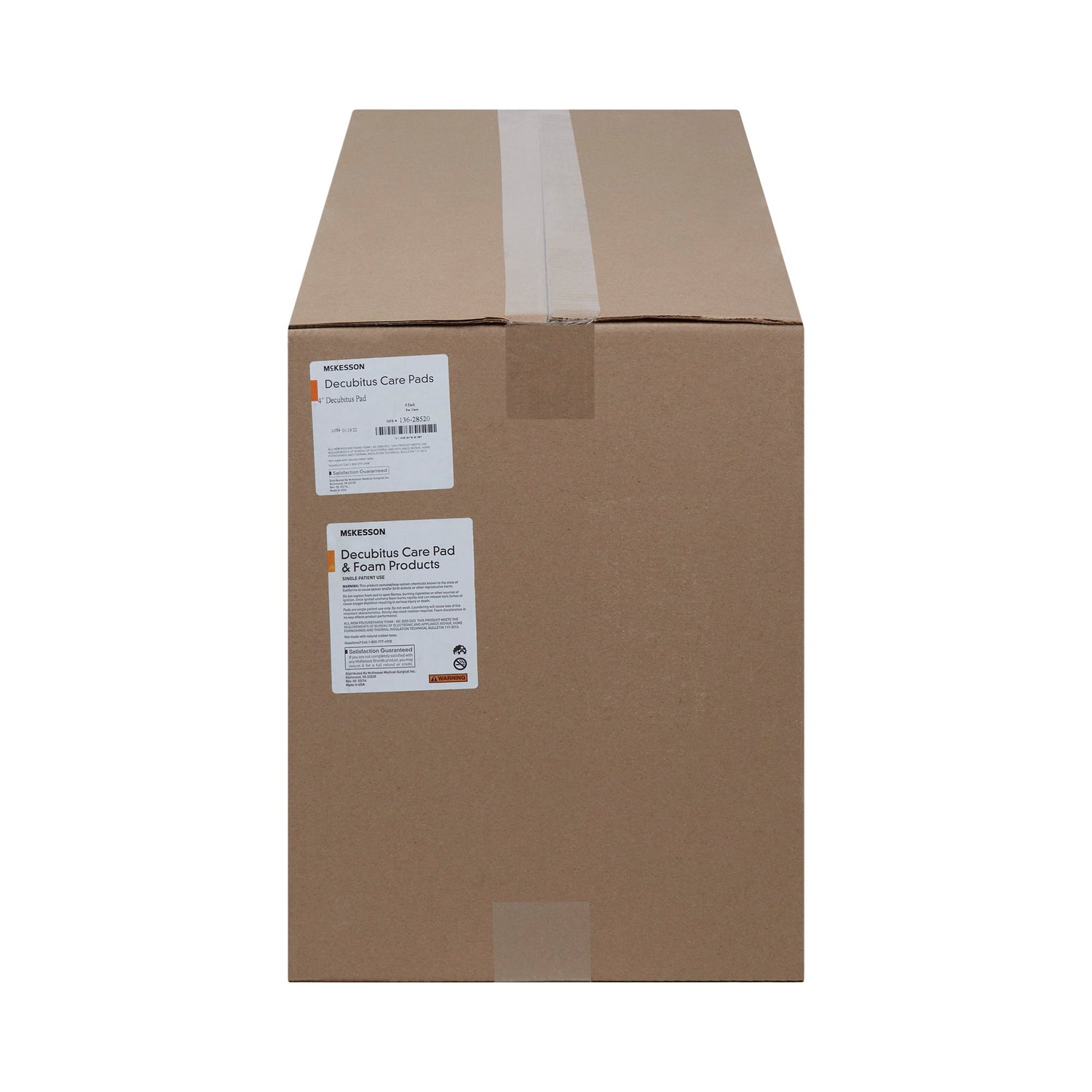 Mattress Overlay McKesson Convoluted Foam 72 L X 33 W X 4 H Inch - BeHope