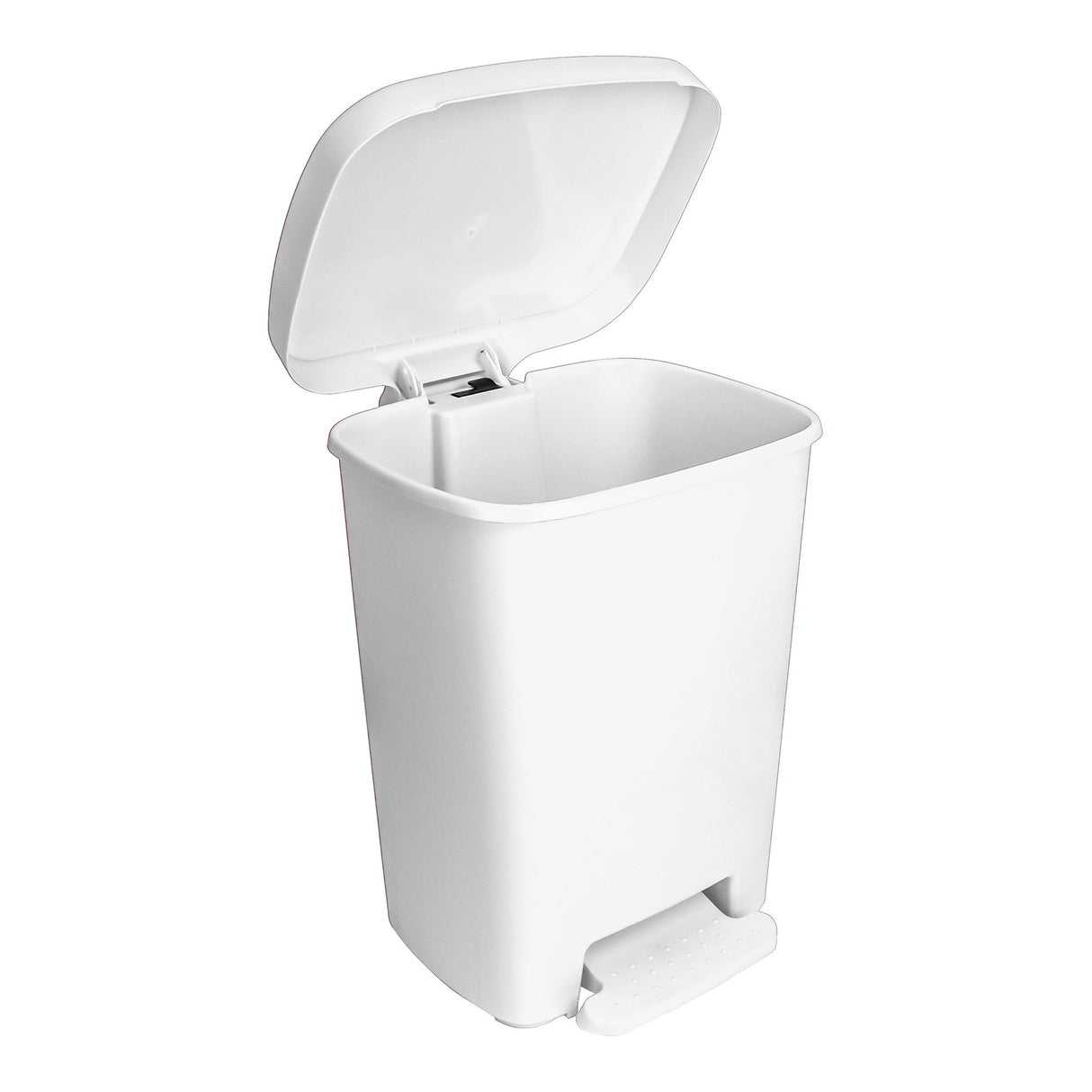 Trash Can McKesson 32 Quart / 8 gal. White Plastic Rectangular - BeHope