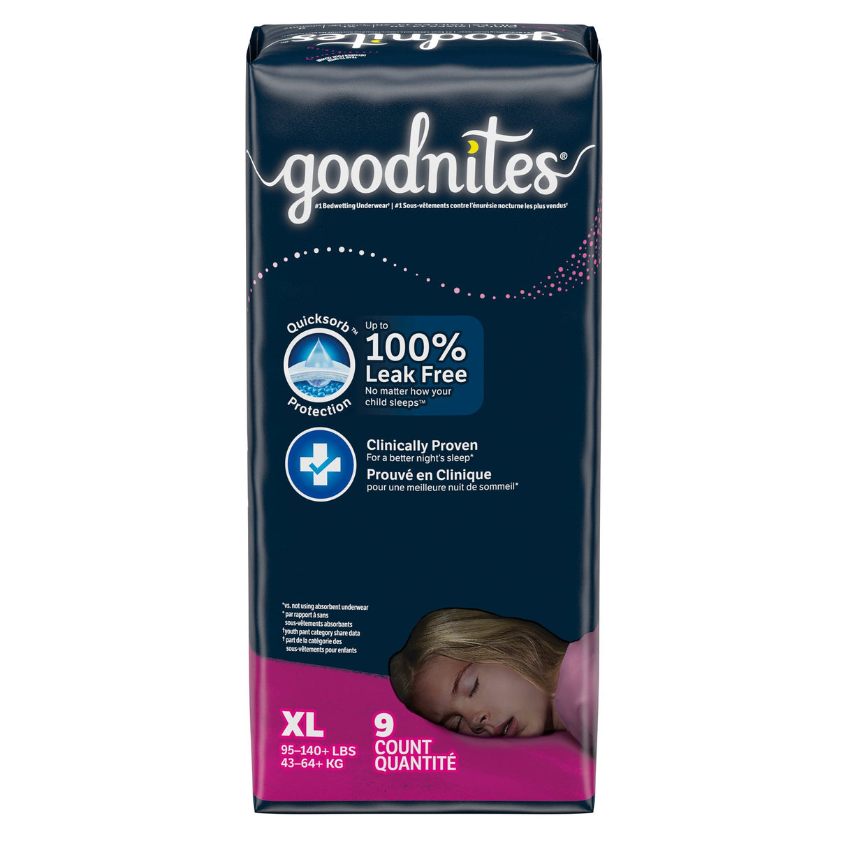 Female Youth Absorbent Underwear GoodNites® Pull On with Tear Away Seams X-Large Disposable Heavy Absorbency - BeHope