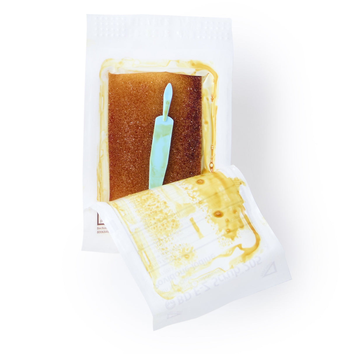 Impregnated Scrub Brush BD E-Z Scrub™ Polyethylene Bristles / Sponge Brown - BeHope