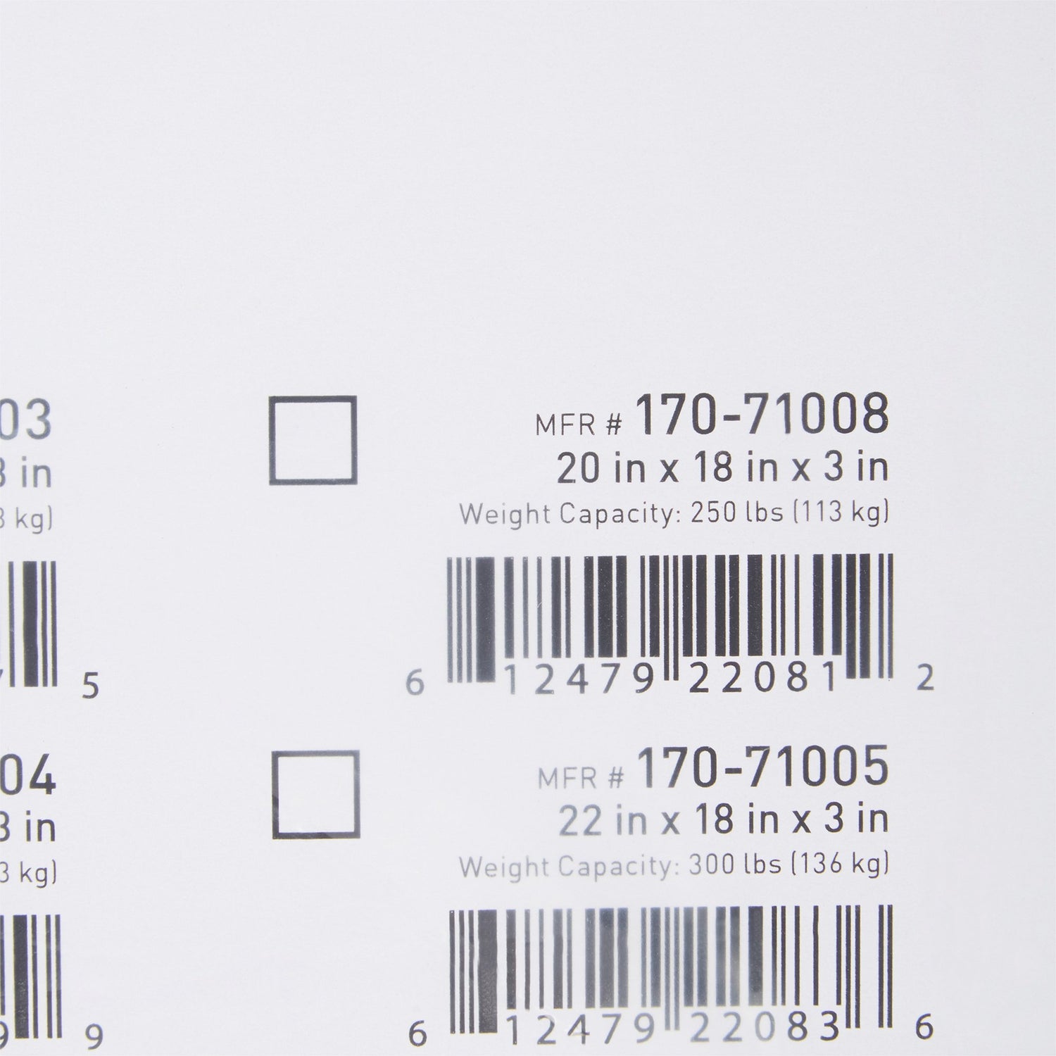 Seat Cushion McKesson 20 W X 18 L X 3 D Inch Polyurethane - BeHope