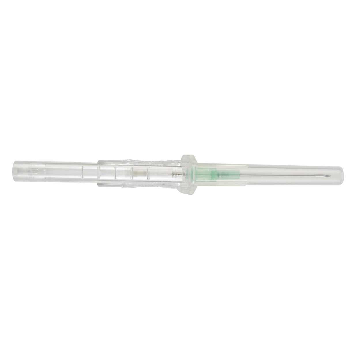 Peripheral IV Catheter Protectiv® Plus 18 Gauge 1-1/4 Inch Polyurethane Straight Hub Non Blood Control Sliding Safety - BeHope