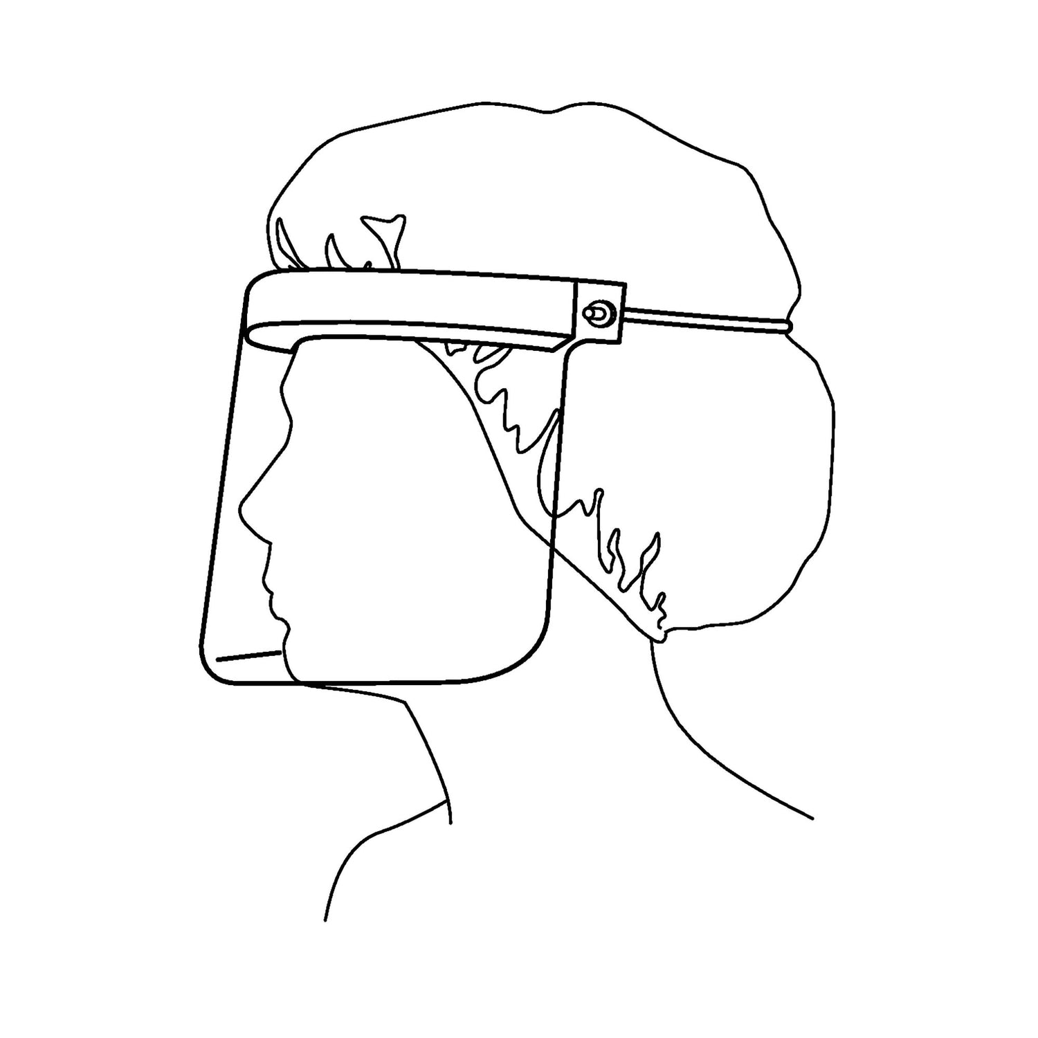 Face Shield Halyard One Size Fits Most 3/4 Length Anti-fog Disposable NonSterile - BeHope