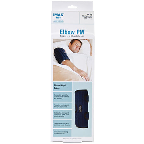 Elbow Support IMAK RSI® One Size Fits Most Dual Hook and Loop Strap Closures Left or Right Elbow Blue - BeHope