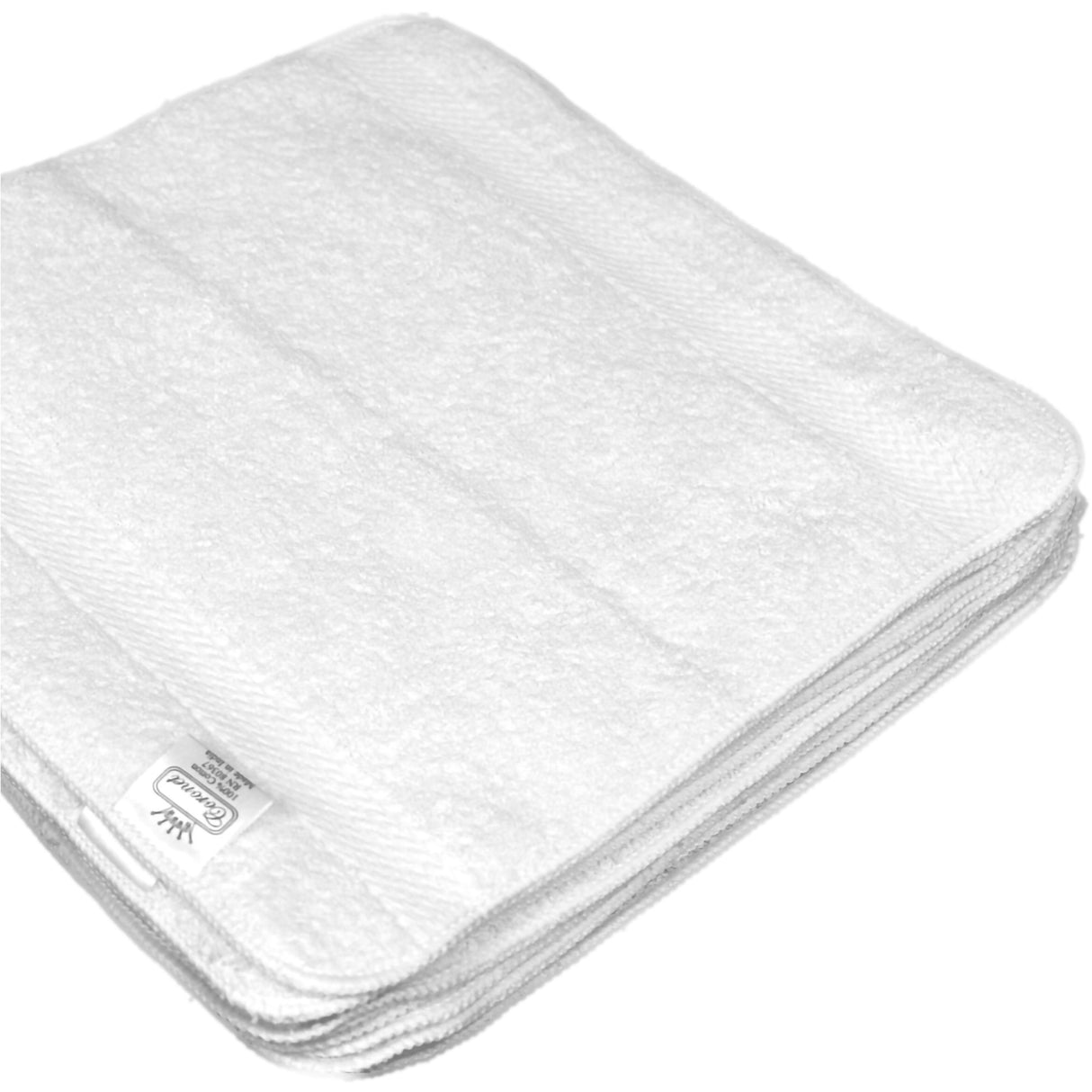 Washcloth 12 X 12 Inch White Reusable - BeHope