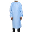 Non-Reinforced Surgical Gown with Towel ULTRA X-Large Blue Sterile AAMI Level 3 Disposable - BeHope