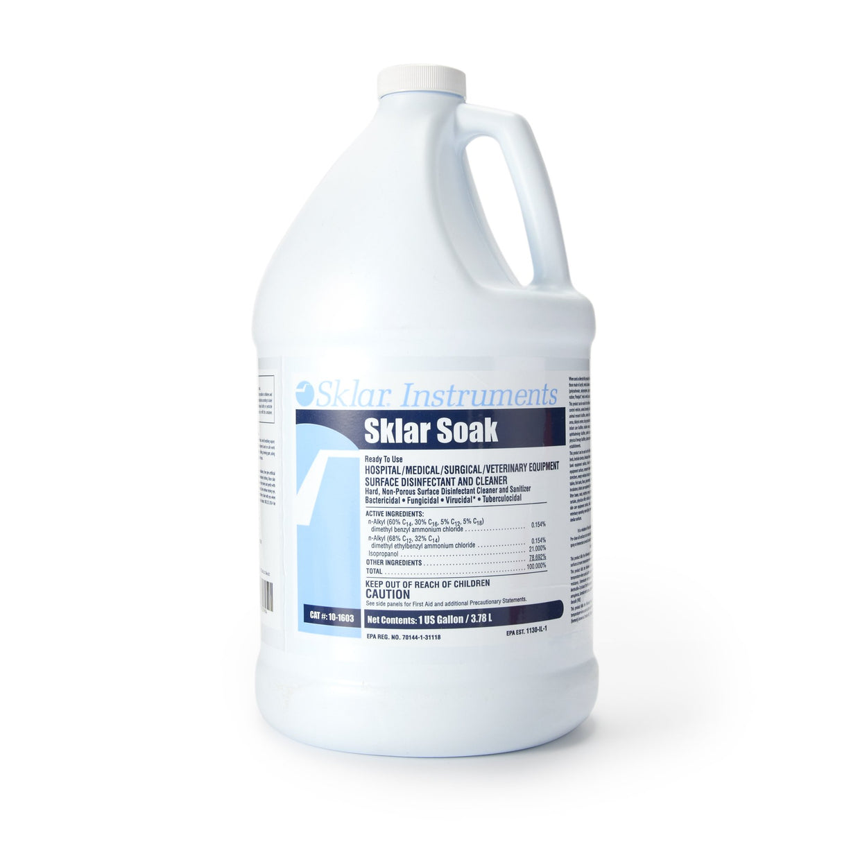 Surface Disinfectant Sklar® Alcohol Based Manual Pour Liquid 1 gal. Jug Alcohol Scent NonSterile - BeHope