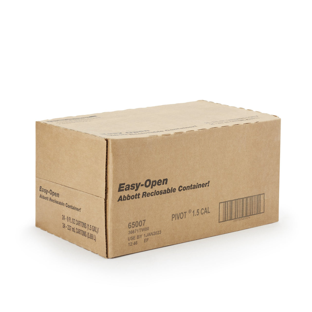 Tube Feeding Formula Pivot® 1.5 Cal Unflavored Liquid 8 oz. Reclosable Carton - BeHope