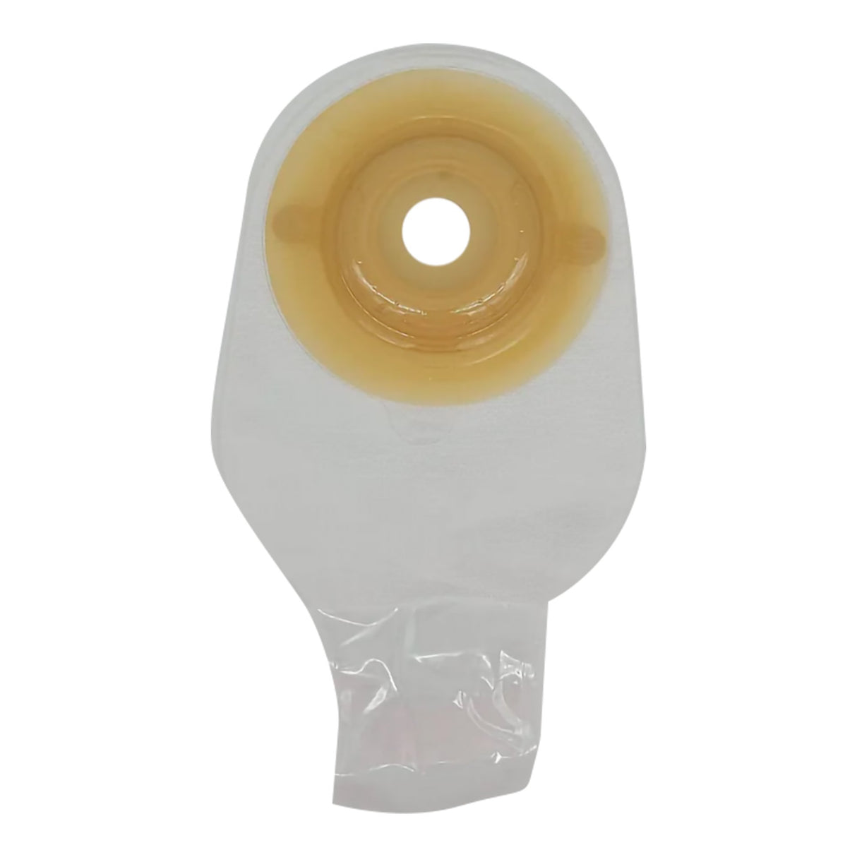 Ostomy Pouch Safe n Simple™ One-Piece System 12 Inch Length Convex, Pre-Cut 1 Inch Stoma Drainable - BeHope