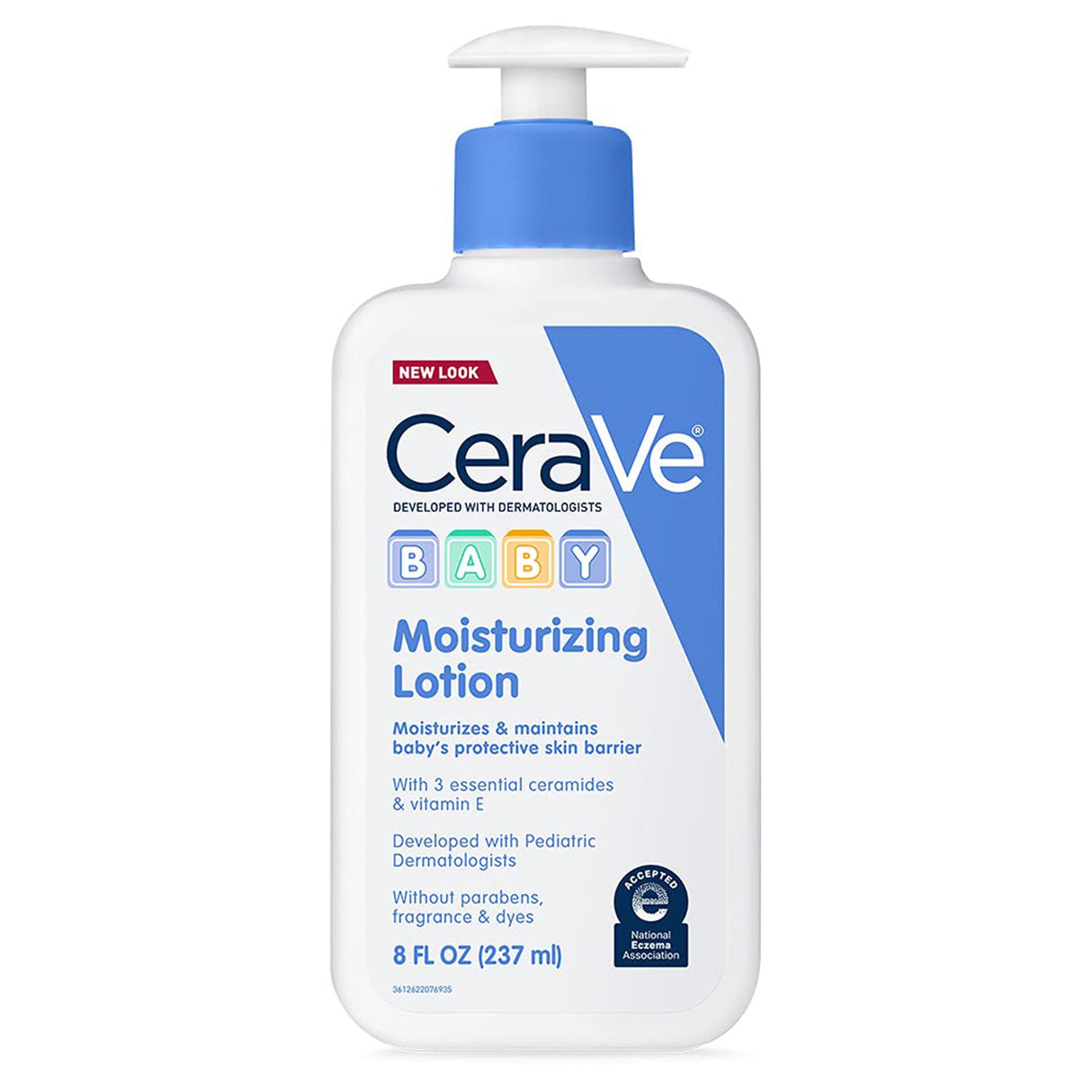 Baby Lotion CeraVe® 8 oz. Pump Bottle Unscented Lotion - BeHope