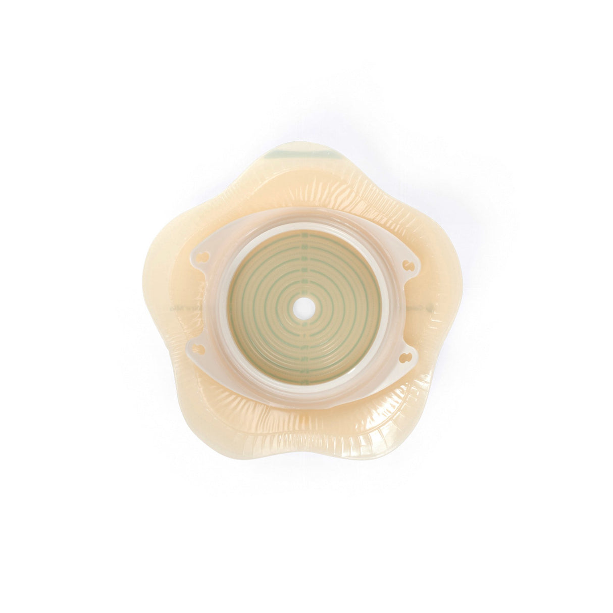 Ostomy Barrier SenSura® Mio Convex Flip Trim to Fit, Extended Wear Elastic Adhesive 70 mm Flange Yellow Code System 3/8 to 2-9/16 Inch Opening - BeHope