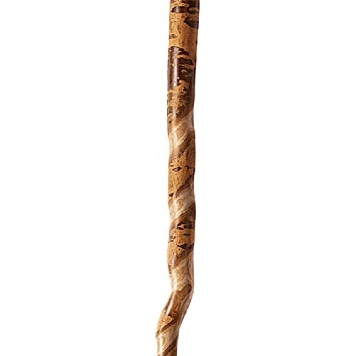 Walking Stick Brazos Twisted Wood 55 Inch Height American Hardwood - BeHope