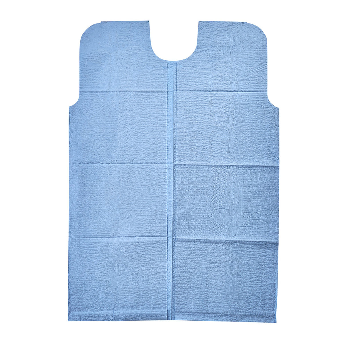 Patient Exam Gown Medium / Large Blue Disposable - BeHope