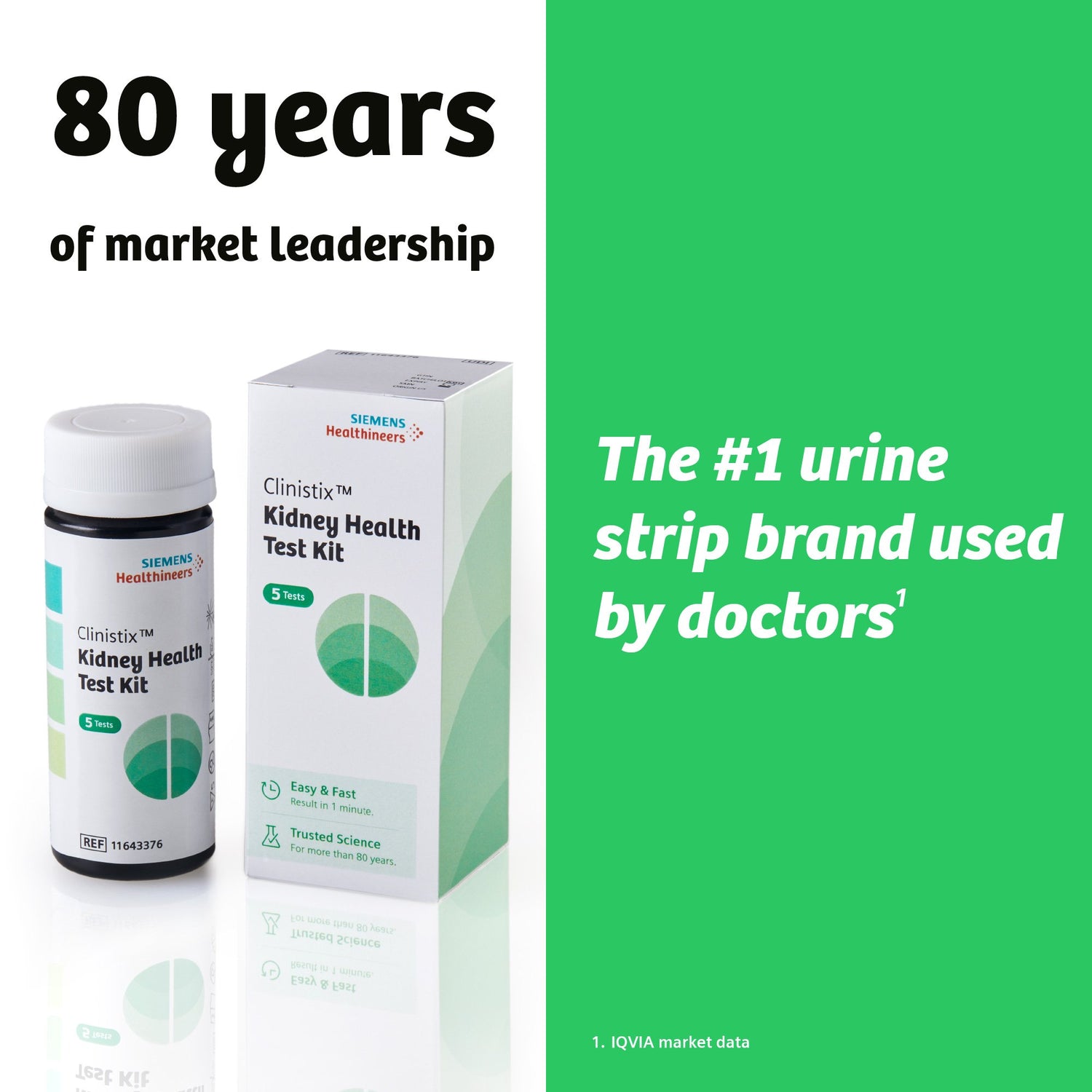 Urinalysis Test Kit Clinistix™ Albumin / Creatinine / Creatinine Ratio 5 Tests per Kit CLIA Waived - BeHope