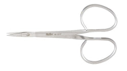 Mini Iris Scissors Miltex® 3-3/4 Inch Length OR / Surgical Grade German Stainless Steel NonSterile Finger Ring Handle Straight Sharp Tip / Sharp Tip - BeHope