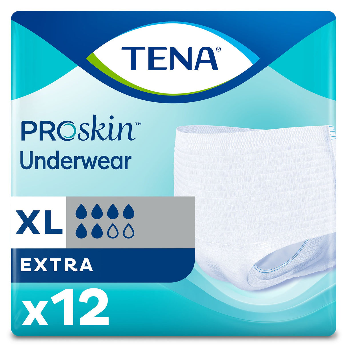 Unisex Adult Absorbent Underwear TENA® ProSkin™ Extra Pull On with Tear Away Seams X-Large Disposable Moderate Absorbency - BeHope