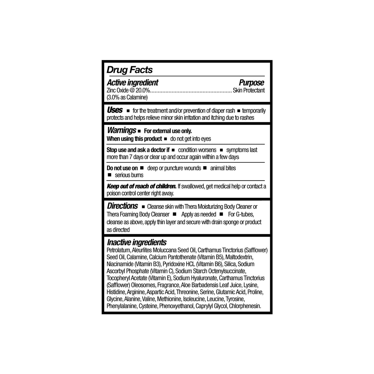 Skin Protectant Thera® Calazinc Body Shield 4 Gram Individual Packet Scented Cream - BeHope