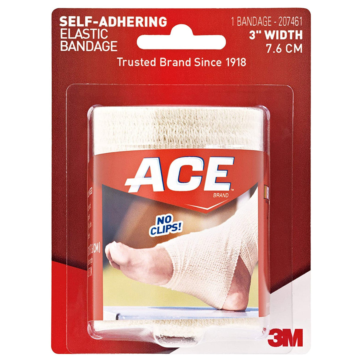 Elastic Bandage 3M™ ACE™ 3 Inch Width X 5.3 Foot Self-Adherent Closure Tan NonSterile Standard Compression - BeHope